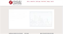 Desktop Screenshot of leagueoflawyers.net