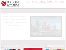 Tablet Screenshot of leagueoflawyers.net